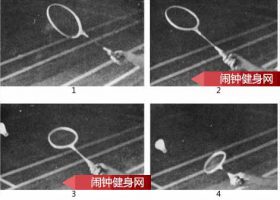 正手原地推直线球的正确练法教学图解